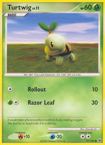 Turtwig Majestic Dawn Pokemon Card