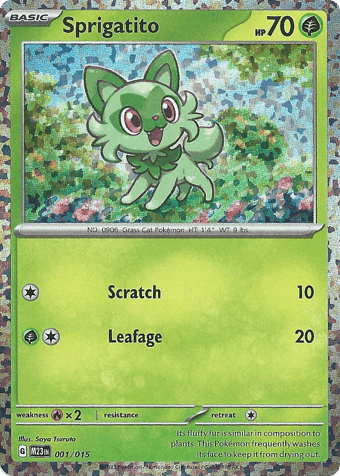 Sprigatito McDonald's 2023 Pokemon Card