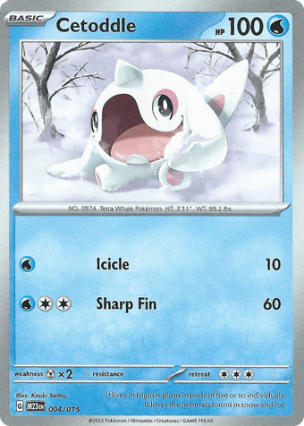 Cetoddle McDonald's 2023 Pokemon Card