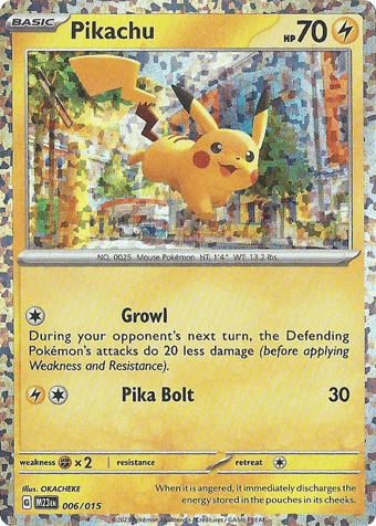 Pikachu McDonald's 2023 Pokemon Card