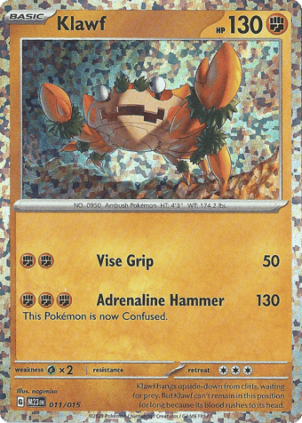Klawf McDonald's 2023 Pokemon Card