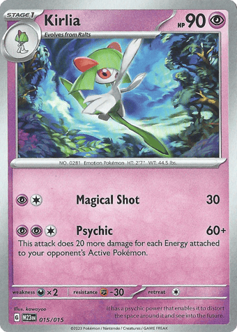 Kirlia McDonald's 2023 Pokemon Card