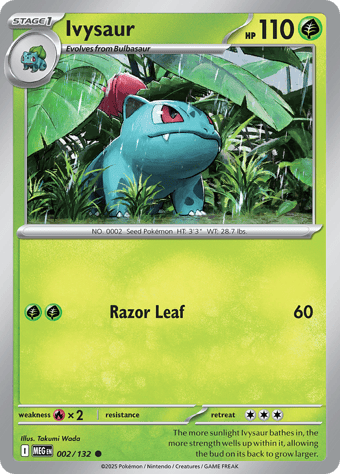 Ivysaur Mega Evolution Pokemon Card