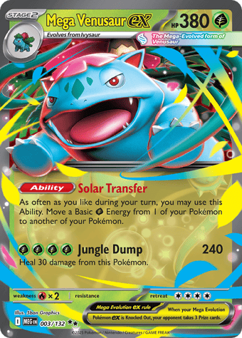 Mega Venusaur ex Mega Evolution Pokemon Card