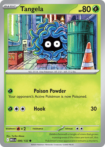 Tangela Mega Evolution Pokemon Card