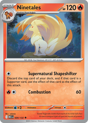 Ninetales Mega Evolution Pokemon Card