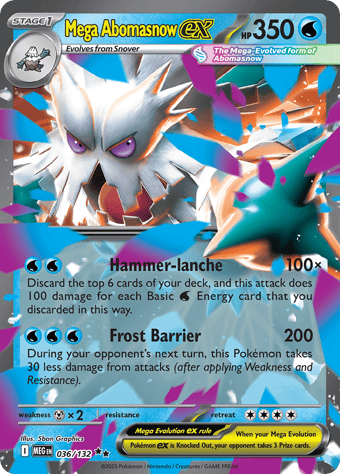 Mega Abomasnow ex Mega Evolution Pokemon Card