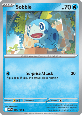 Sobble Mega Evolution Pokemon Card