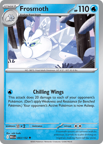 Frosmoth Mega Evolution Pokemon Card