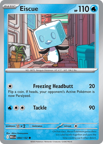 Eiscue Mega Evolution Pokemon Card