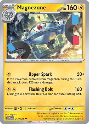 Magnezone Mega Evolution Pokemon Card