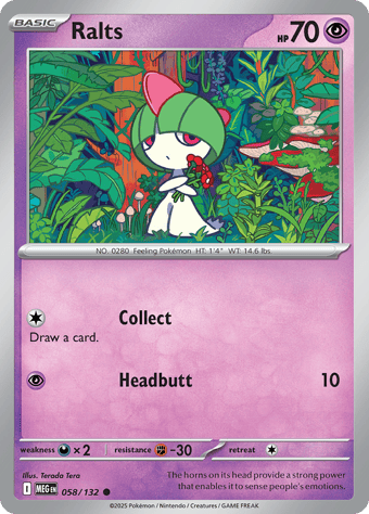 Ralts Mega Evolution Pokemon Card