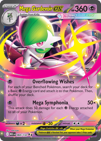Mega Gardevoir ex Mega Evolution Pokemon Card