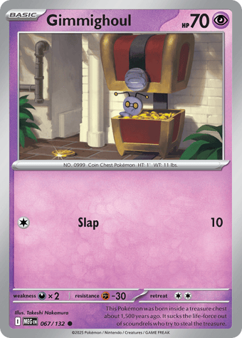 Gimmighoul Mega Evolution Pokemon Card