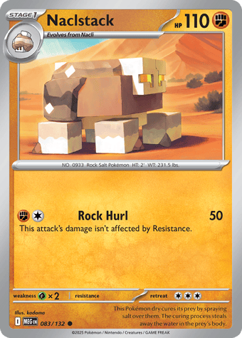 Naclstack Mega Evolution Pokemon Card
