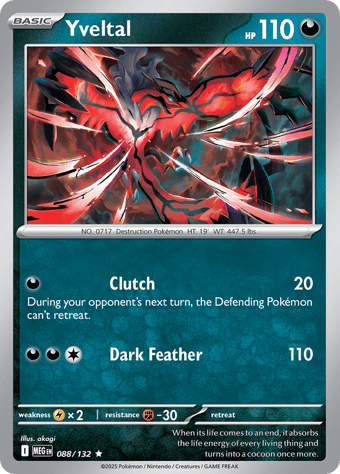 Yveltal Mega Evolution Pokemon Card