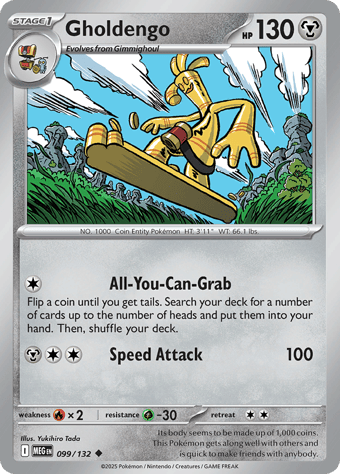 Gholdengo Mega Evolution Pokemon Card