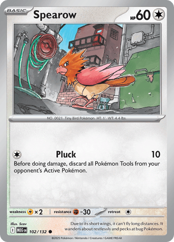 Spearow Mega Evolution Pokemon Card