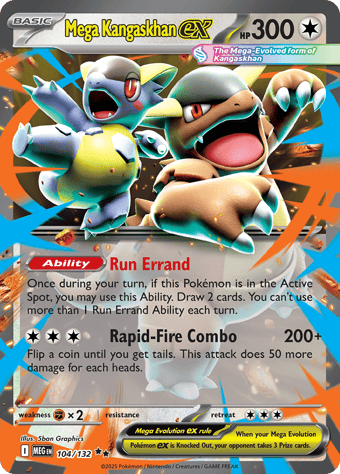 Mega Kangaskhan Mega Evolution Pokemon Card