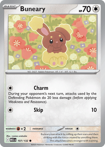 Buneary Mega Evolution Pokemon Card