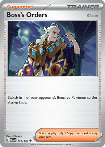 Boss's Orders Mega Evolution Pokemon Card