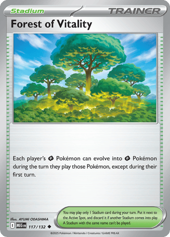 Forest of Vitality Mega Evolution Pokemon Card