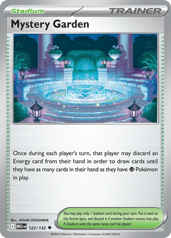 Mystery Garden Mega Evolution Pokemon Card