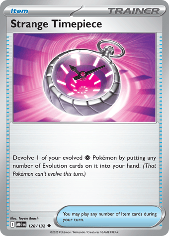 Strange Timepiece Mega Evolution Pokemon Card