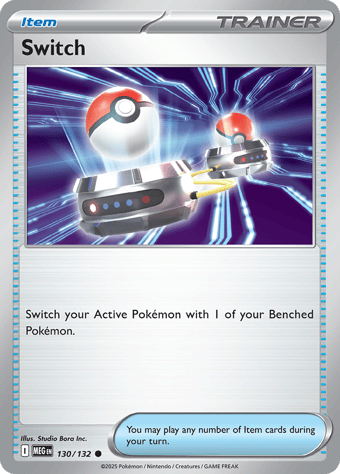 Switch Mega Evolution Pokemon Card