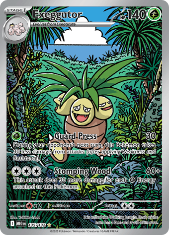 Exeggutor Mega Evolution Pokemon Card