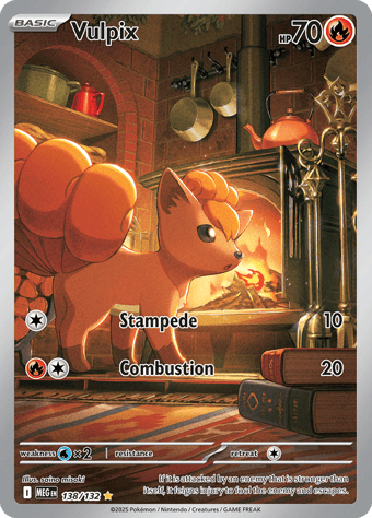 Vulpix Mega Evolution Pokemon Card