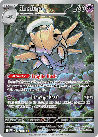 Shedinja Mega Evolution Pokemon Card