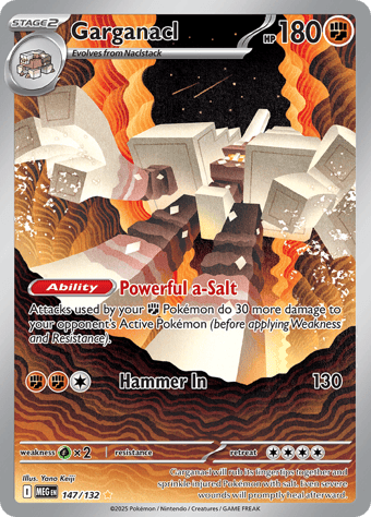Garganacl Mega Evolution Pokemon Card
