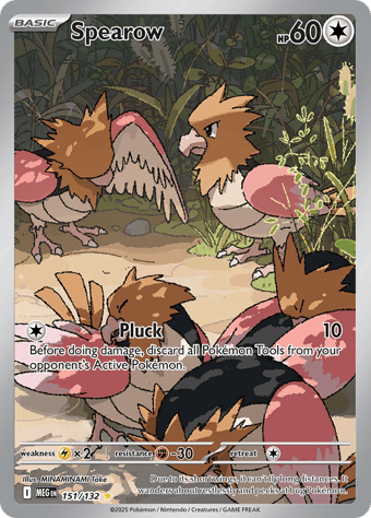 Spearow Mega Evolution Pokemon Card