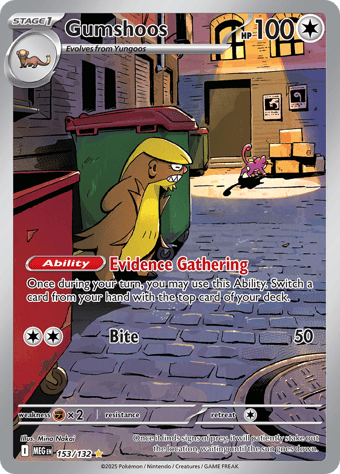 Gumshoes Mega Evolution Pokemon Card