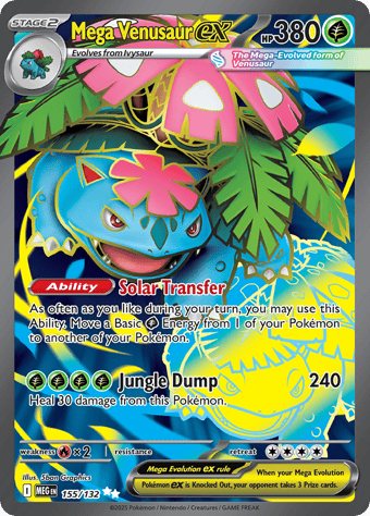 Mega Venusaur ex Mega Evolution Pokemon Card