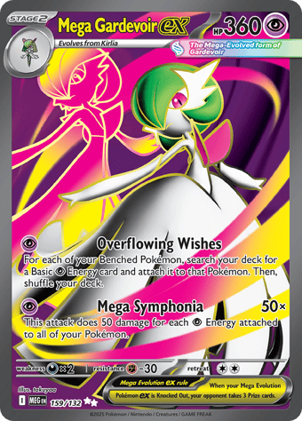 Mega Gardevoir ex Mega Evolution Pokemon Card