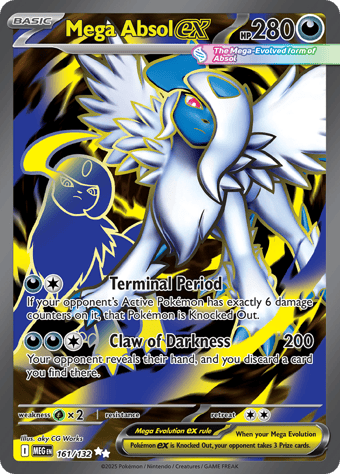 Mega Absol EX Mega Evolution Pokemon Card