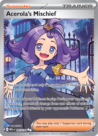 Acerola's Mischief Mega Evolution Pokemon Card