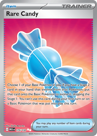 Rare Candy Mega Evolution Pokemon Card