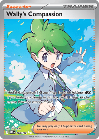 Wally's Compassion Mega Evolution Pokemon Card