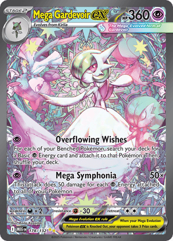 Mega Gardevoir ex Mega Evolution Pokemon Card
