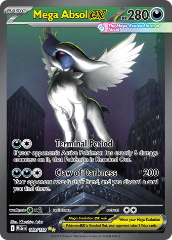 Mega Absol ex Mega Evolution Pokemon Card