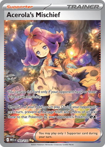 Acerola's Mischief Mega Evolution Pokemon Card