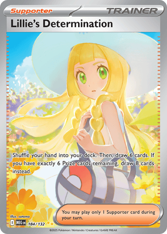Lillie's Determination Mega Evolution Pokemon Card