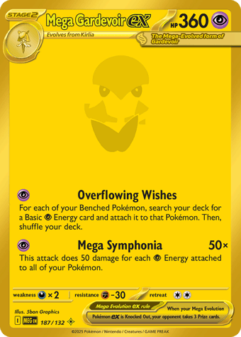 Mega Gardevoir ex Mega Evolution Pokemon Card