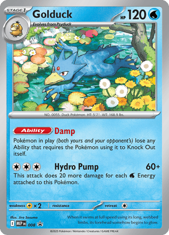 Golduck Mega Evolution Black Star Promos Pokemon Card