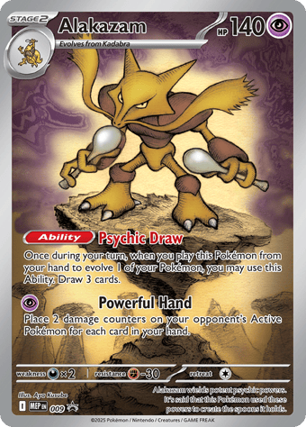 Alakazam Mega Evolution Black Star Promos Pokemon Card