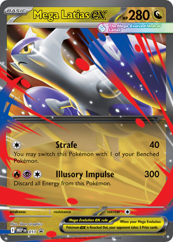 Mega Latias EX Mega Evolution Black Star Promos Pokemon Card