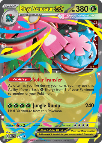 Mega Venusaur EX Mega Evolution Black Star Promos Pokemon Card